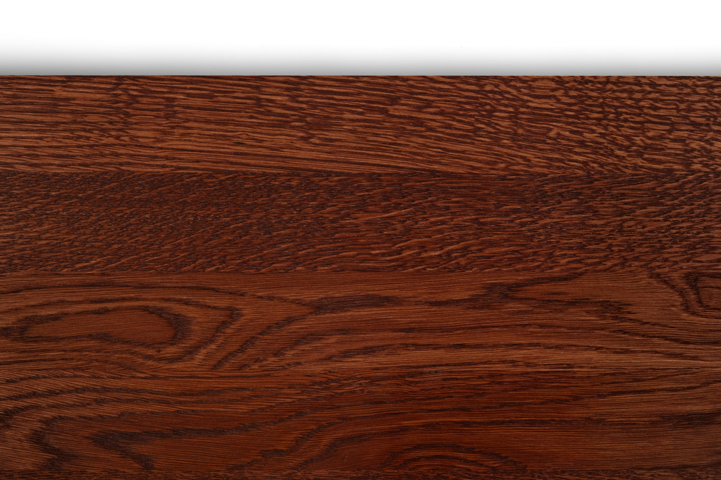 Stair tread Windowsill with wide overhang (5 cm deep) Oak A/B, full stave lamellas, 20 mm, English Red + Natural oil, with rounded corners (radius 20 mm)