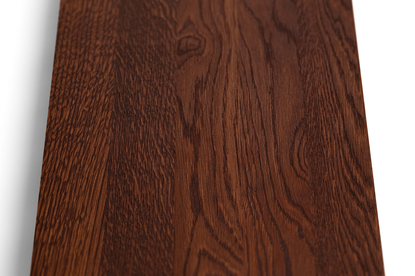 Stair tread Windowsill with wide overhang (5 cm deep) Oak A/B, full stave lamellas, 20 mm, English Red + Natural oil, with rounded corners (radius 20 mm)