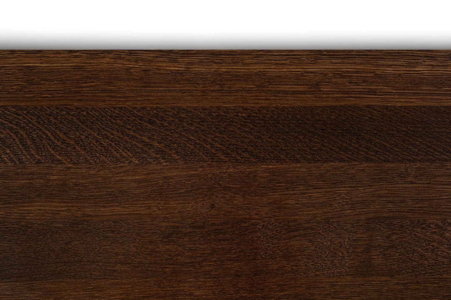 Stair tread Windowsill with wide overhang (5 cm deep) Smoked Oak A/B, full stave lamellas, 20 mm, Natural oil, with rounded corners (radius 20 mm)