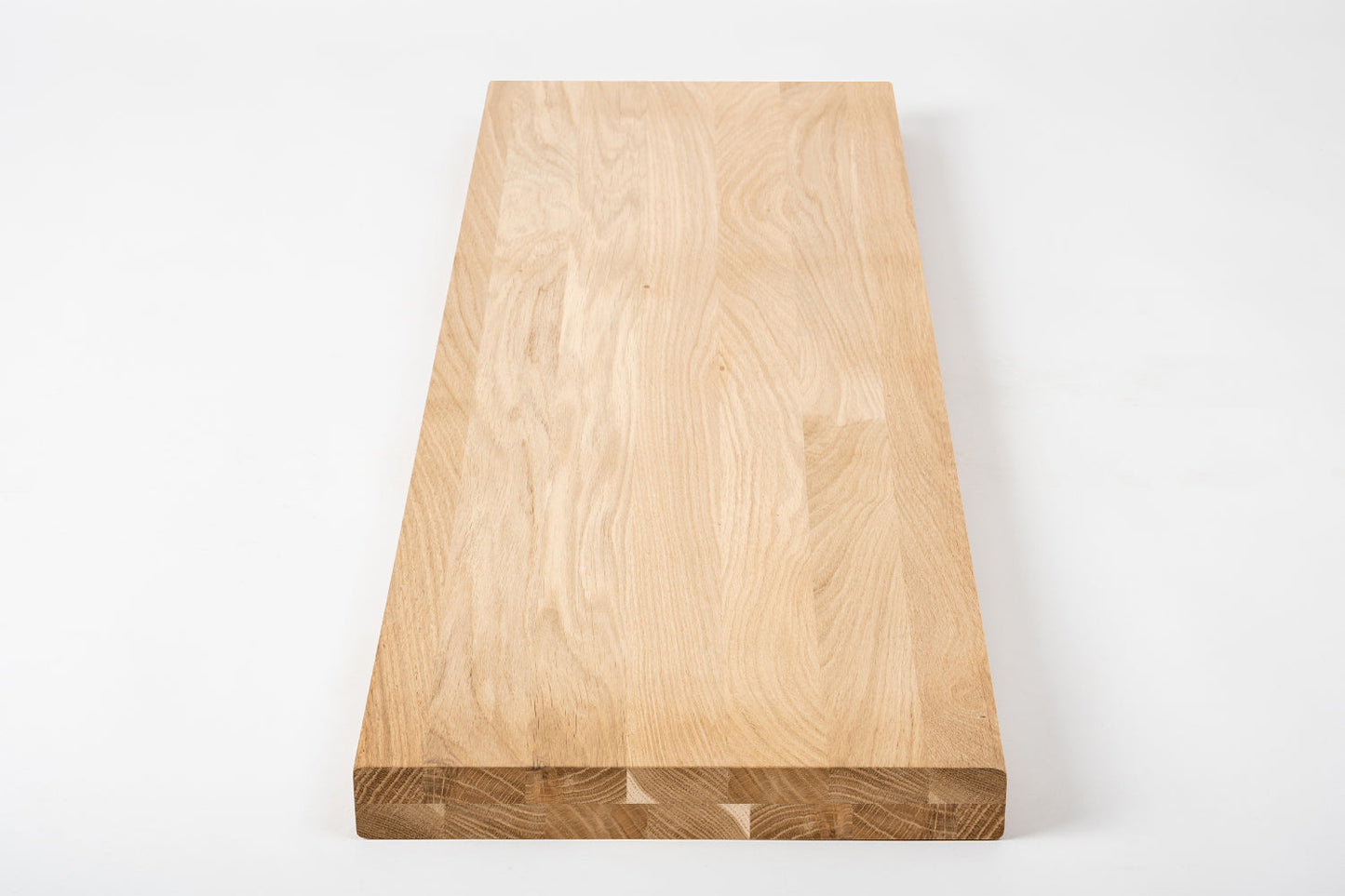 Tablette Marche d'escalier Elévation Appui de fenêtre Chêne A/B, lamelles entières, 40 mm, 2 plis, non fini