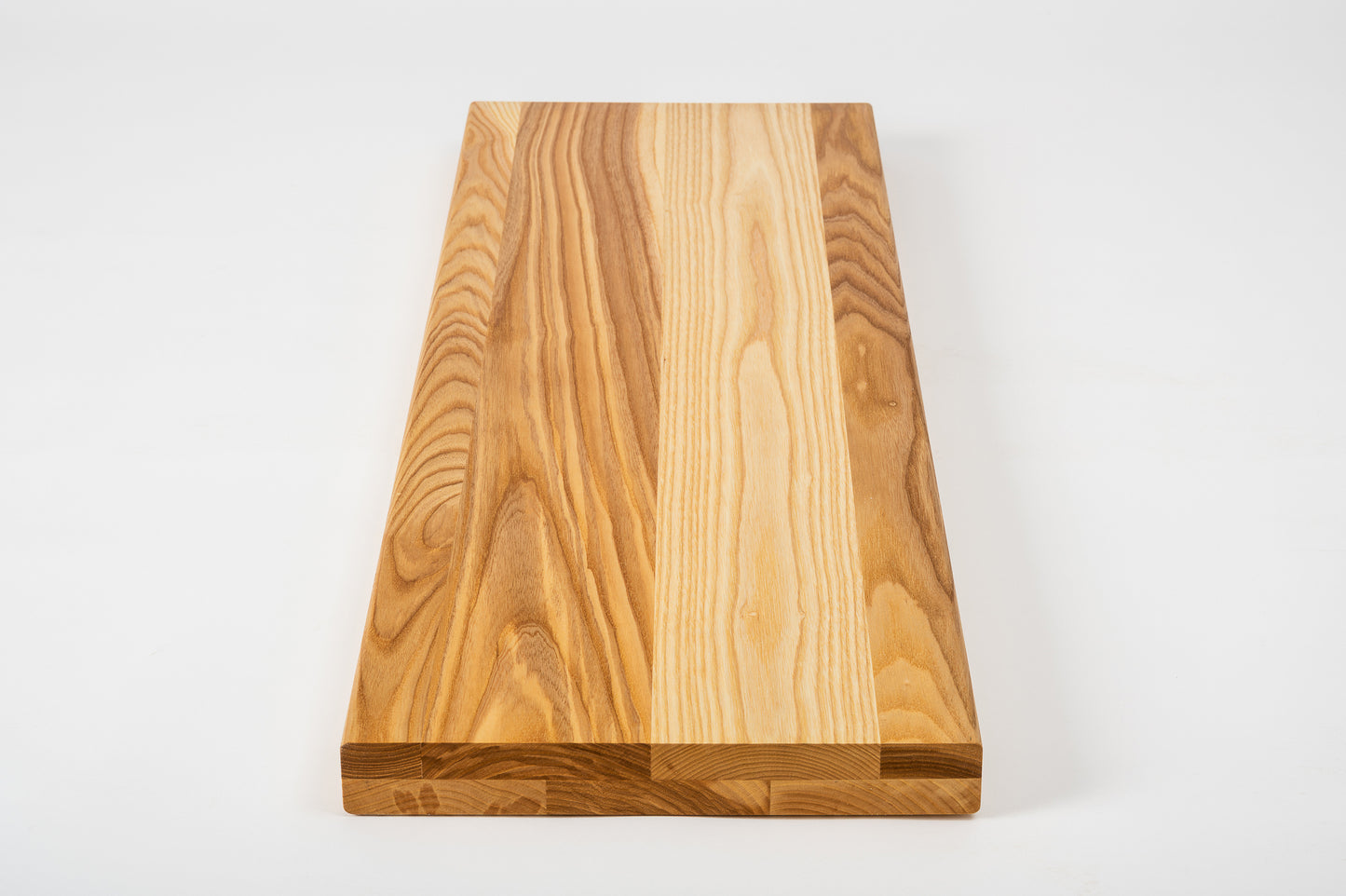 Shelf Stair tread Riser Windowsill Ash A/B, full stave lamellas, 40 mm, 2-layer, Natural oil