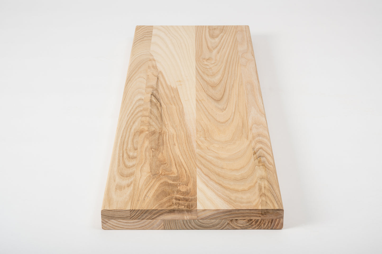 Shelf Stair tread Riser Windowsill Ash A/B, full stave lamellas, 40 mm, 2-layer, Unfinished