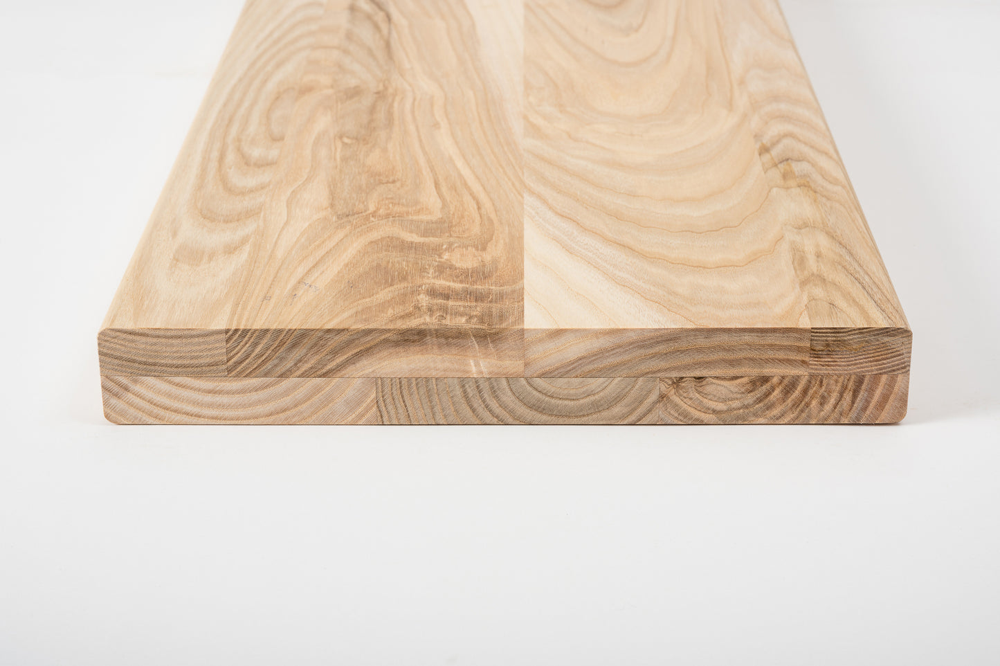 Shelf Stair tread Riser Windowsill Ash A/B, full stave lamellas, 40 mm, 2-layer, Unfinished