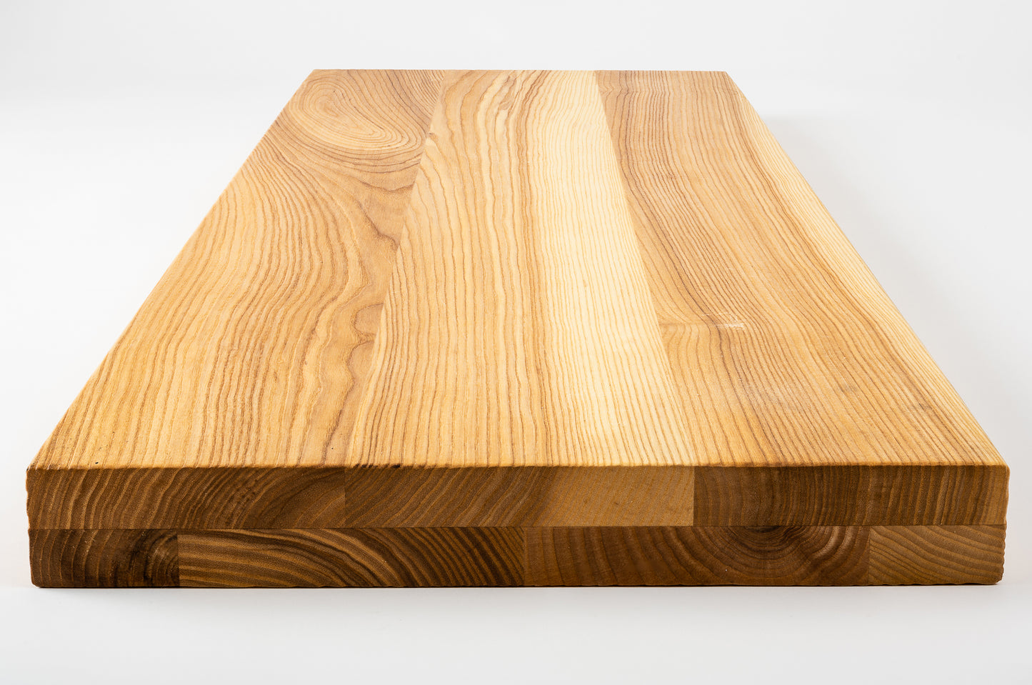 Shelf Stair tread Riser Windowsill Ash A/B, full stave lamellas, 40 mm, 2-layer, Natural oil