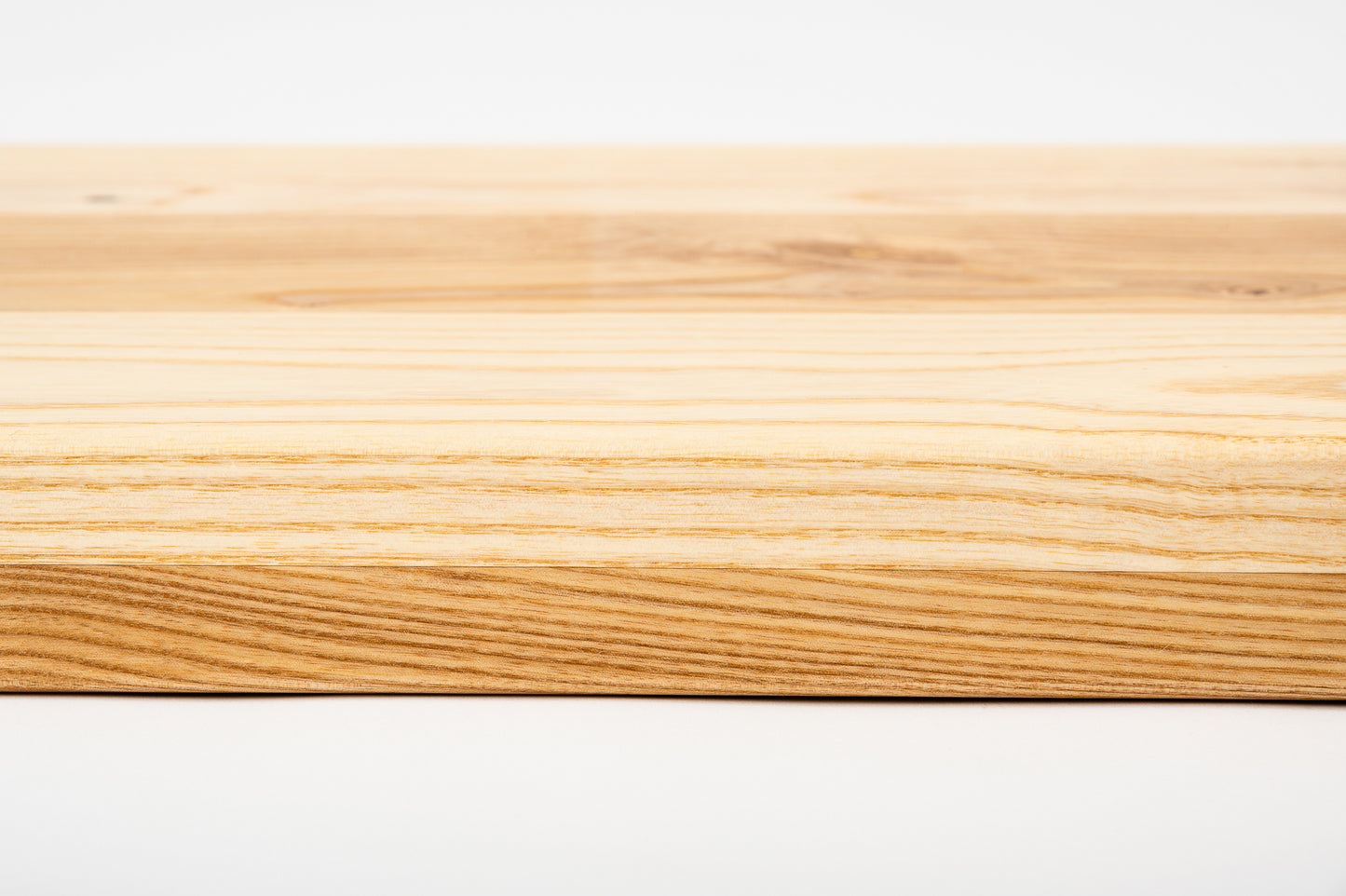 Shelf Stair tread Riser Windowsill Ash Rustic, full stave lamellas, 40 mm, 2-layer, Natural oil