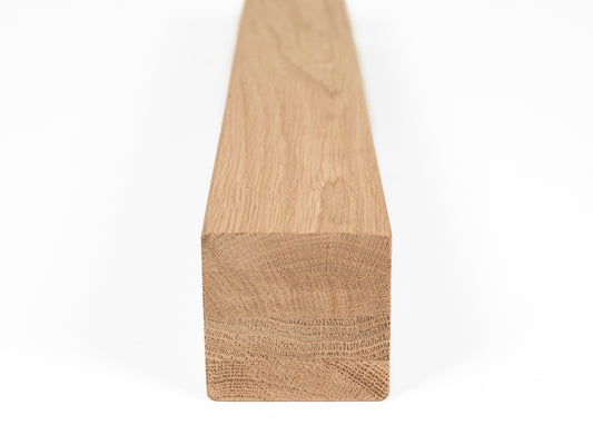 Glulam oak beam A/B 70x70 mm untreated, square timber, solid wood