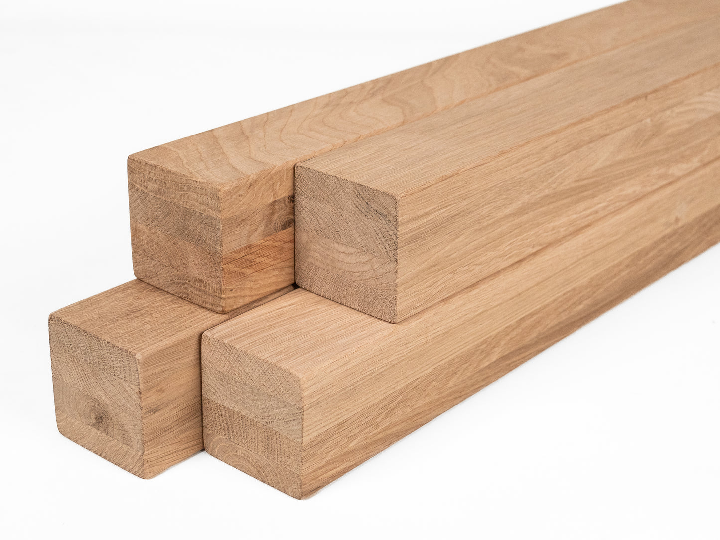 Glulam oak beam A/B 70x70 mm Hard wax oil Natural white, square timber, solid wood