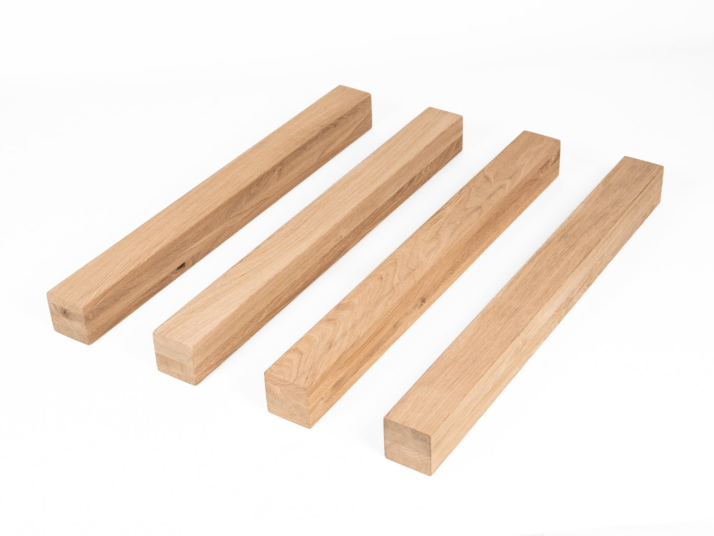 Glulam oak beam A/B 70x70 mm Hard wax oil Natural white, square timber, solid wood