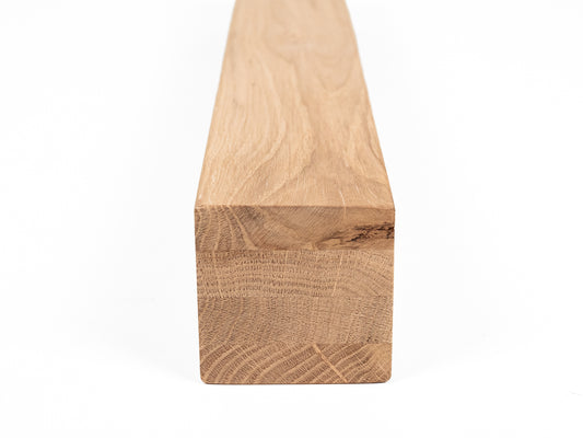 Glulam oak beam Rustic 70x70 mm Hard wax oil Natural white, square timber, solid wood