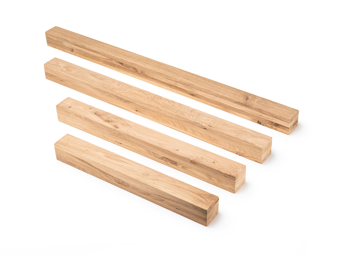 Glulam oak beam Rustic 70x70 mm Hard wax oil Natural white, square timber, solid wood