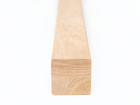 Glulam ash beam A/B 50x50 mm untreated, square timber, solid wood