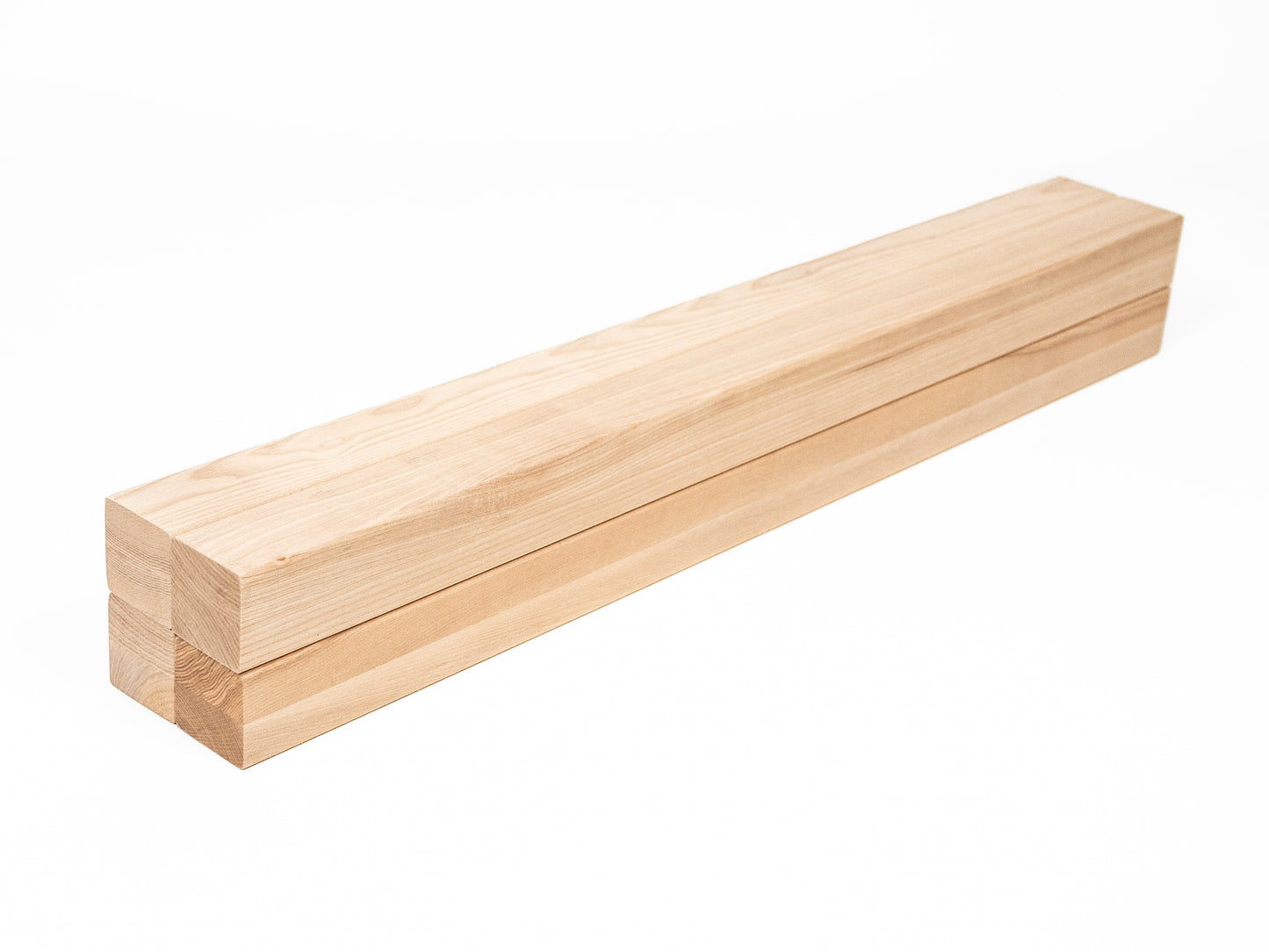 Glulam ash beam A/B 50x50 mm Hard wax oil Natural white, square timber, solid wood