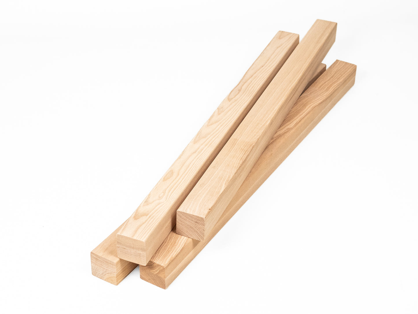 Glulam ash beam A/B 50x50 mm Hard wax oil Natural white, square timber, solid wood