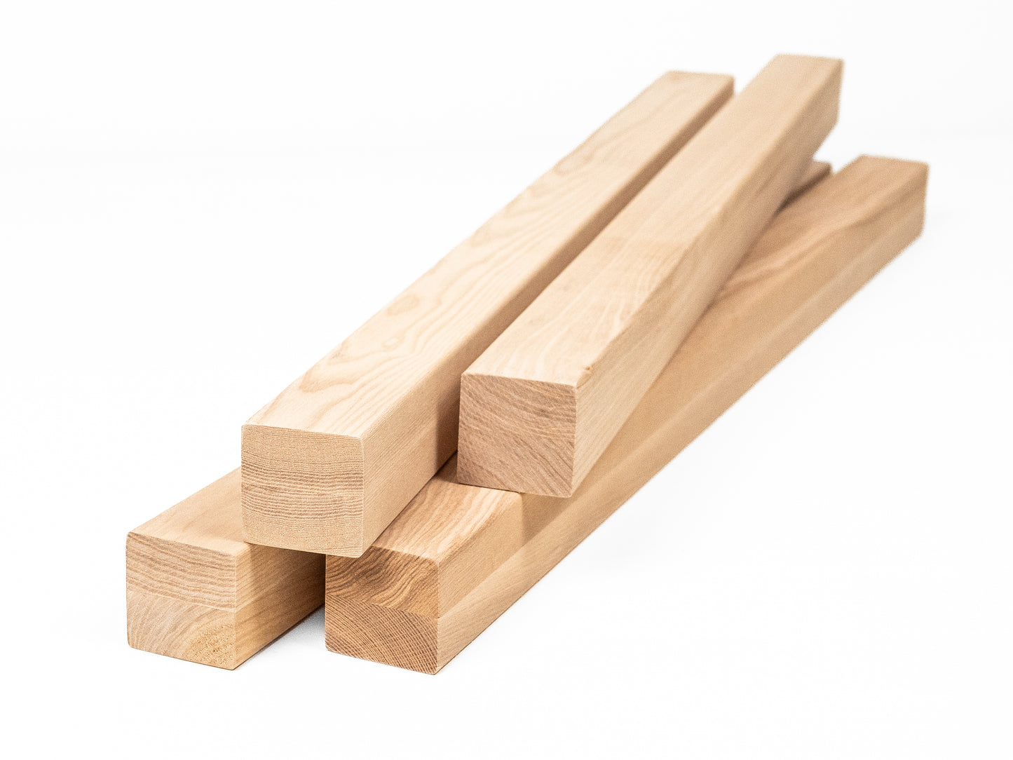 Glulam ash beam A/B 50x50 mm Hard wax oil Natural white, square timber, solid wood