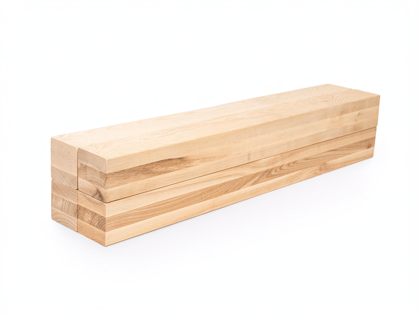 Glulam ash beam A/B 70x70 mm untreated, square timber, solid wood