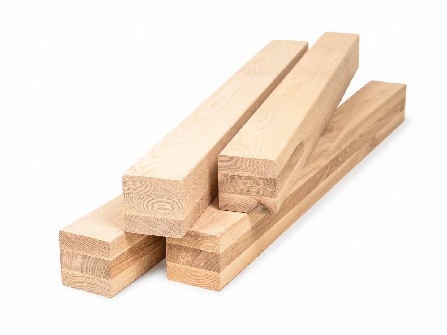 Glulam ash beam A/B 70x70 mm untreated, square timber, solid wood