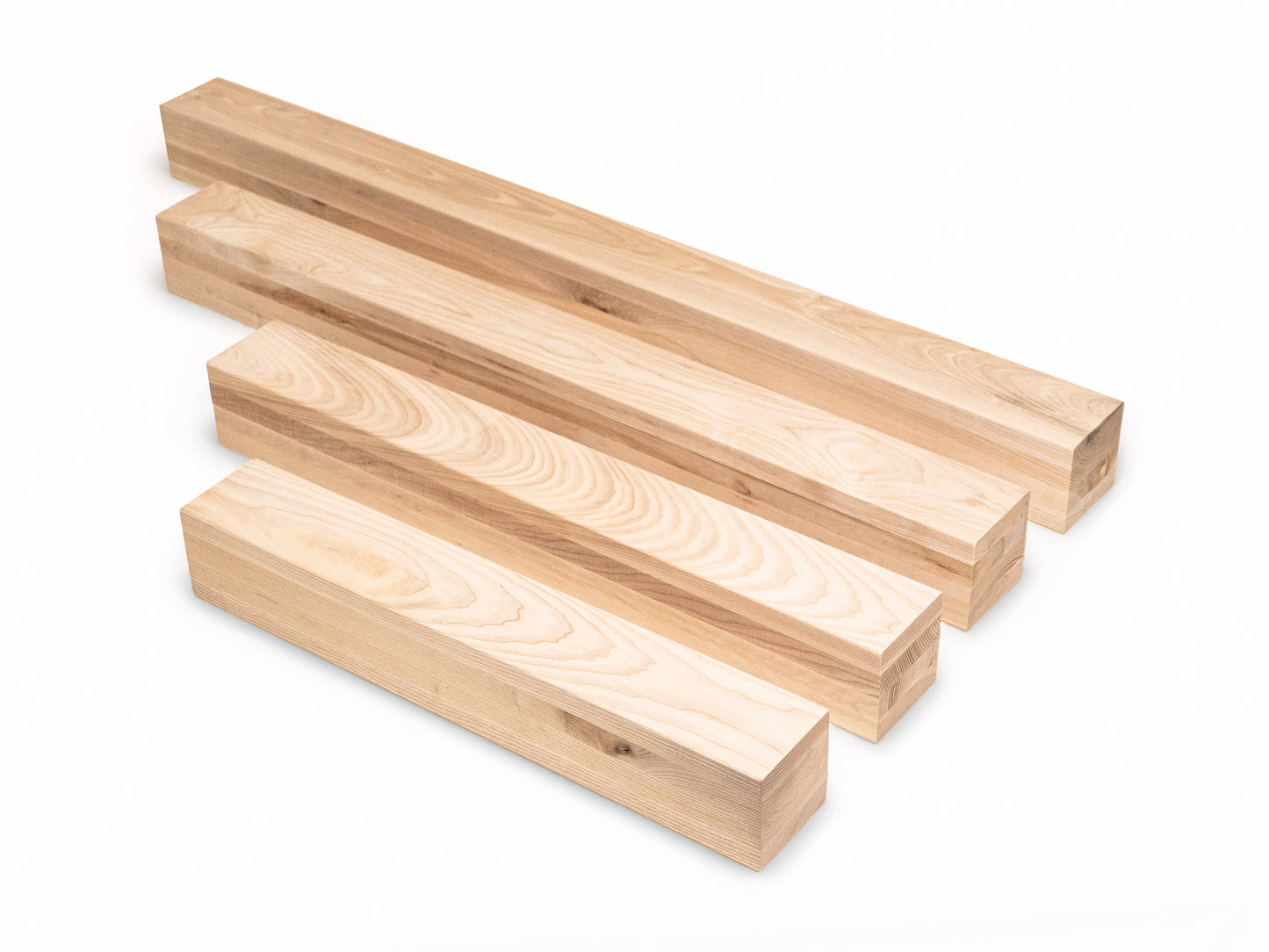 Glulam ash beam A/B 100x100 mm Hard wax oil Natural white, square timber, solid wood