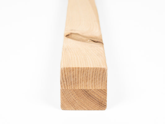 Glulam ash beam Rustic 50x50 mm Hard wax oil Natural white, square timber, solid wood