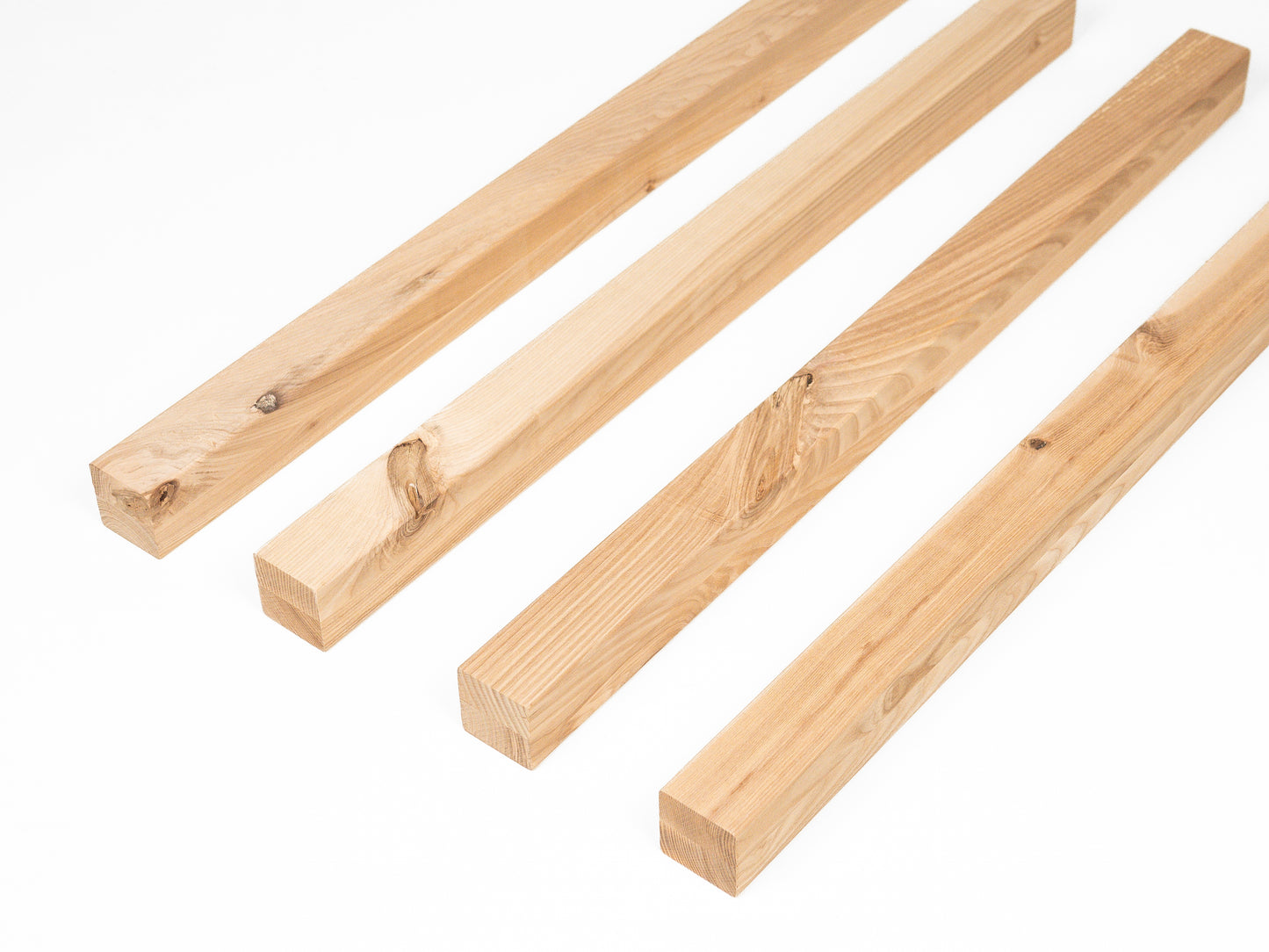 Glulam ash beam Rustic 50x50 mm untreated, square timber, solid wood