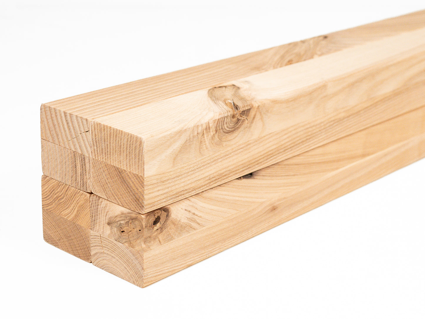Glulam ash beam Rustic 50x50 mm untreated, square timber, solid wood