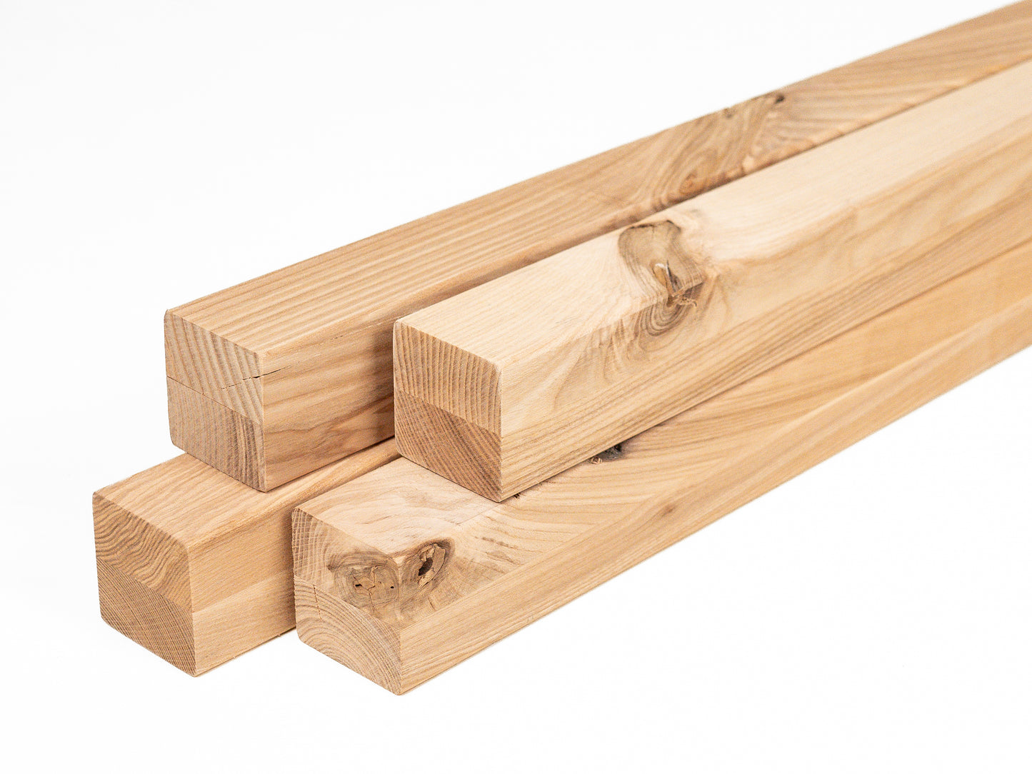 Glulam ash beam Rustic 50x50 mm untreated, square timber, solid wood