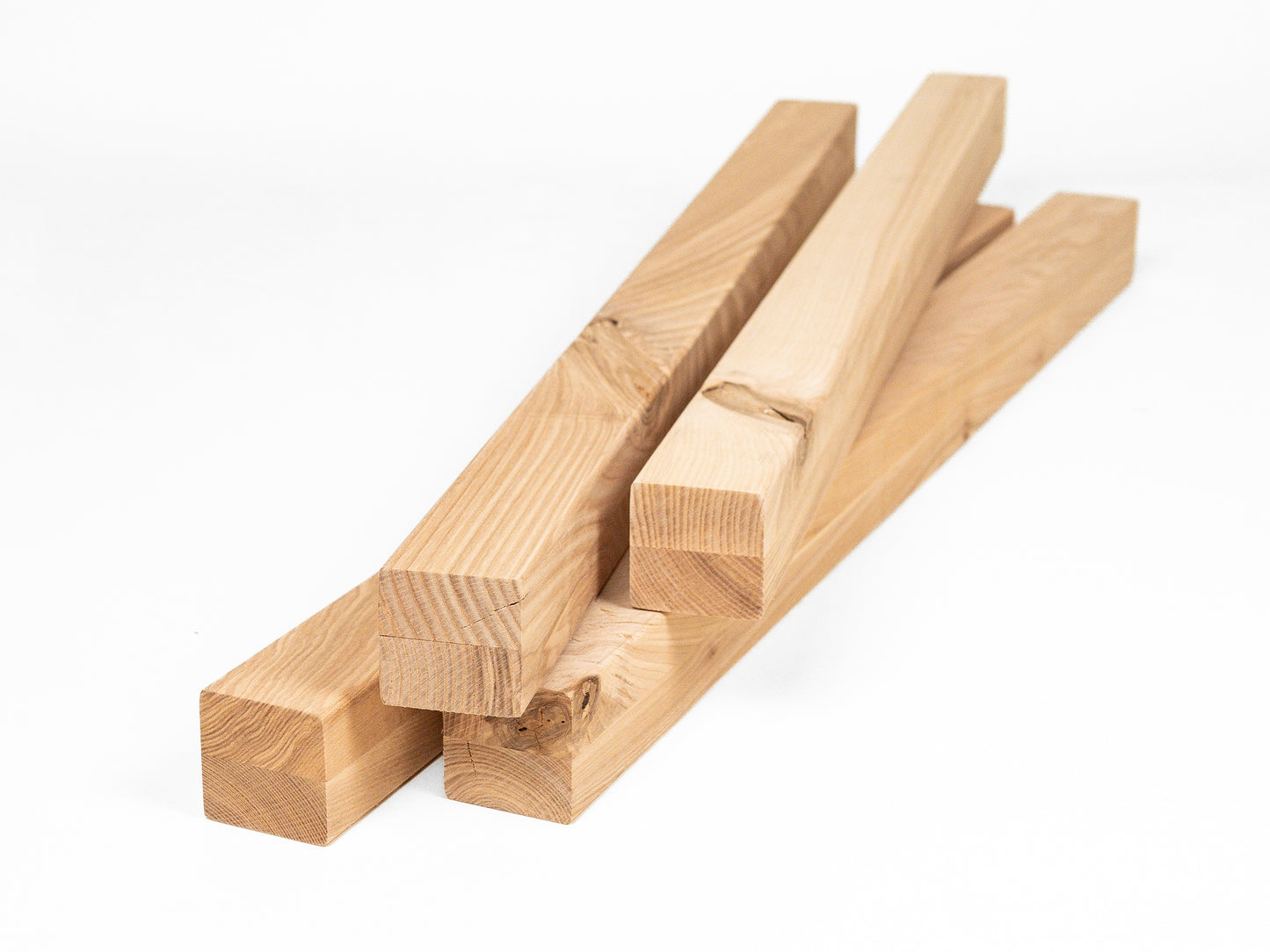 Glulam ash beam Rustic 50x50 mm untreated, square timber, solid wood