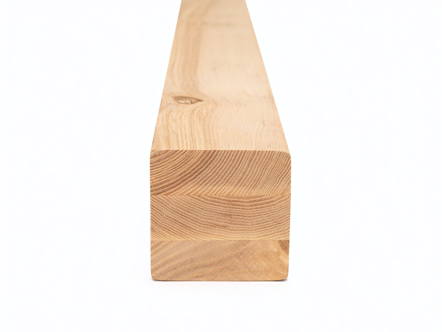 Glulam ash beam Rustic 70x70 mm Hard wax oil Natural white, square timber, solid wood