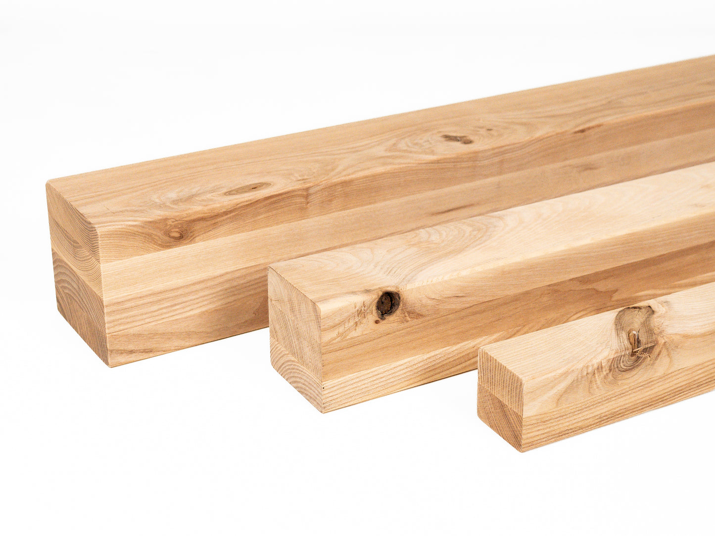 Glulam ash beam Rustic 70x70 mm untreated, square timber, solid wood