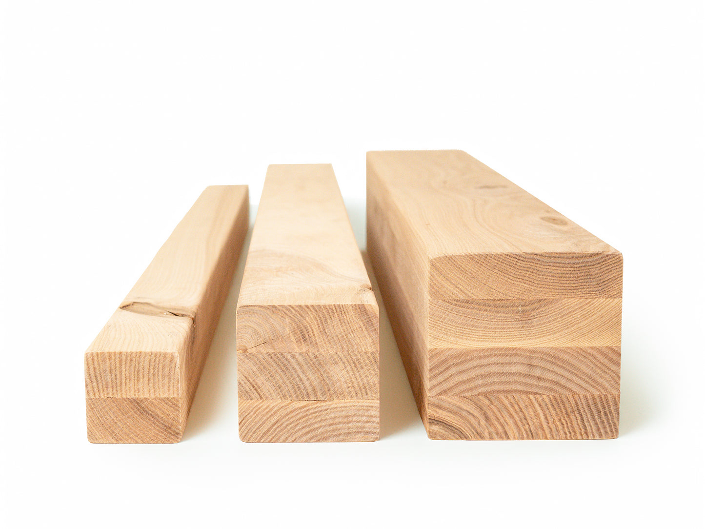 Glulam ash beam Rustic 50x50 mm Hard wax oil Natural white, square timber, solid wood