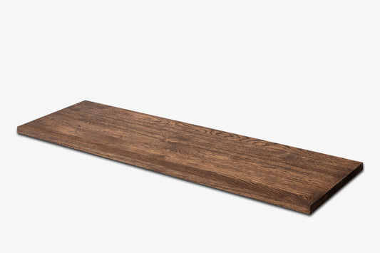 Shelf Stair tread Riser Windowsill Oak A/B, finger jointed lamellas, 20 mm, Walnut oil