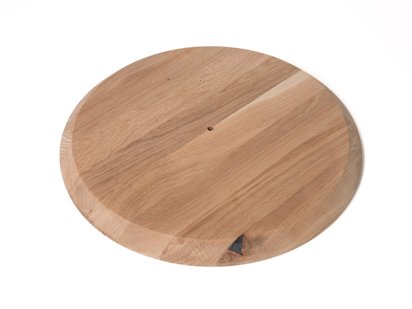 Runde Tischplatte Arbeitsplatte Eiche Rustikal, DL durchgehende Lamellen, 26 mm, unbehandelt, Schweizer Kante