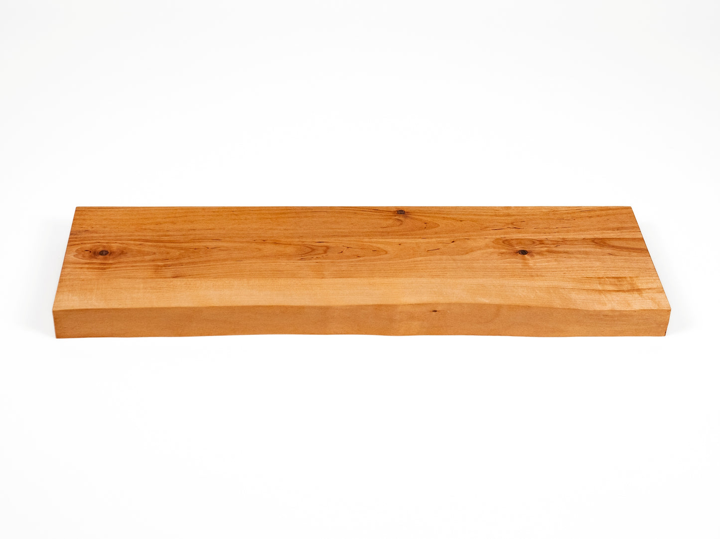 Shelf Stair tread Windowsill Birch Rustic with natural live edge, full stave lamellas, 40 mm, Natural oil