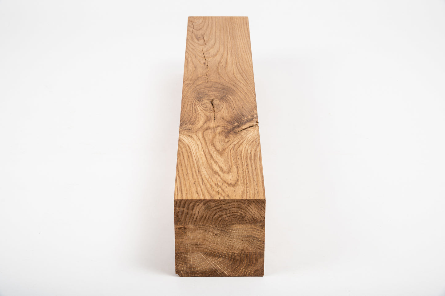 Glulam oak beam Rustic 160x160 mm hard wax oil natural (colourless), square timber, solid wood