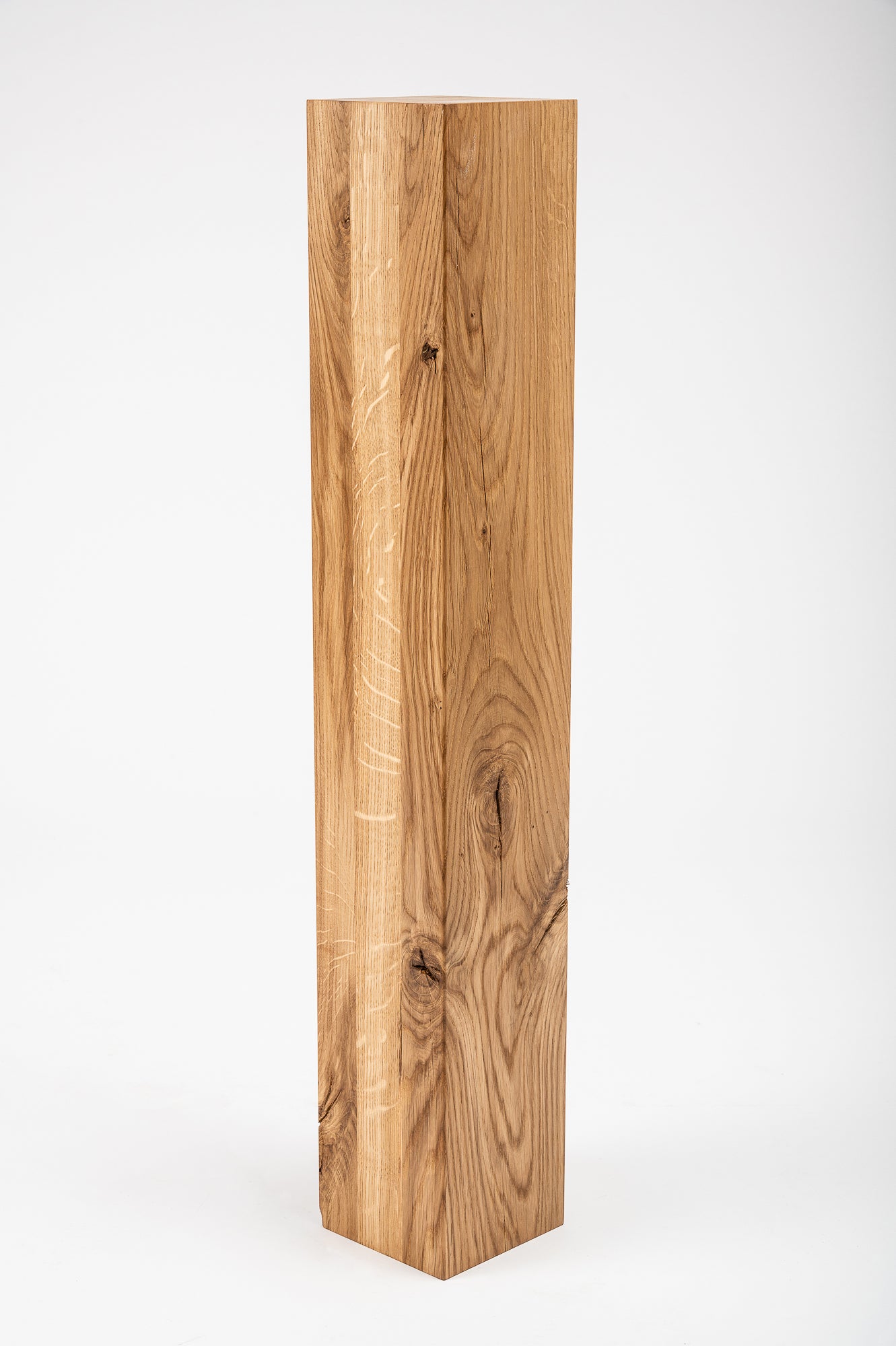 Glulam oak beam Rustic 160x160 mm hard wax oil natural (colourless), square timber, solid wood