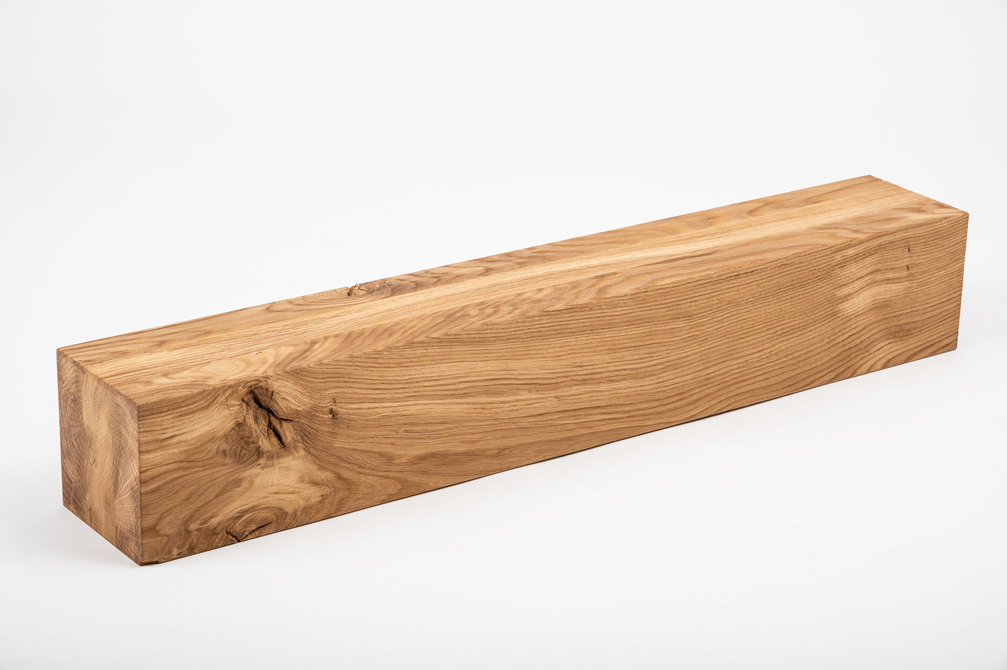 Glulam oak beam Rustic 120x120 mm hard wax oil natural (colourless), square timber, solid wood