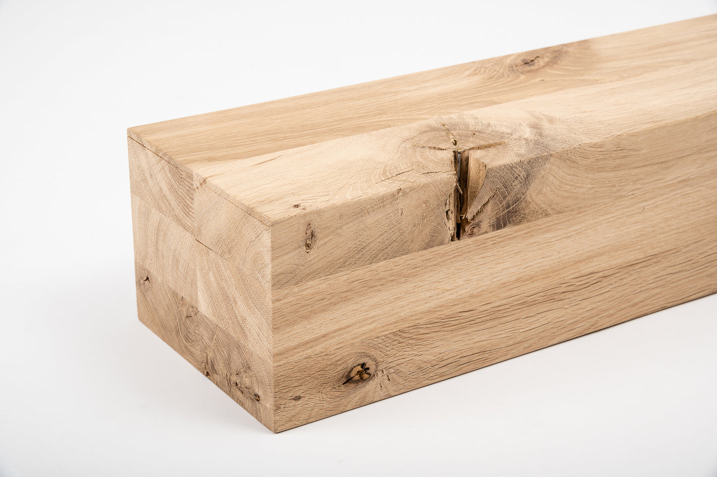 Glulam oak beam Rustic 120x160 mm untreated, square timber, solid wood