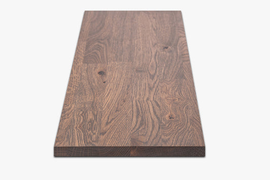 Shelf Stair tread Riser Windowsill Oak A/B, finger jointed lamellas, 20 mm, Graphite oil