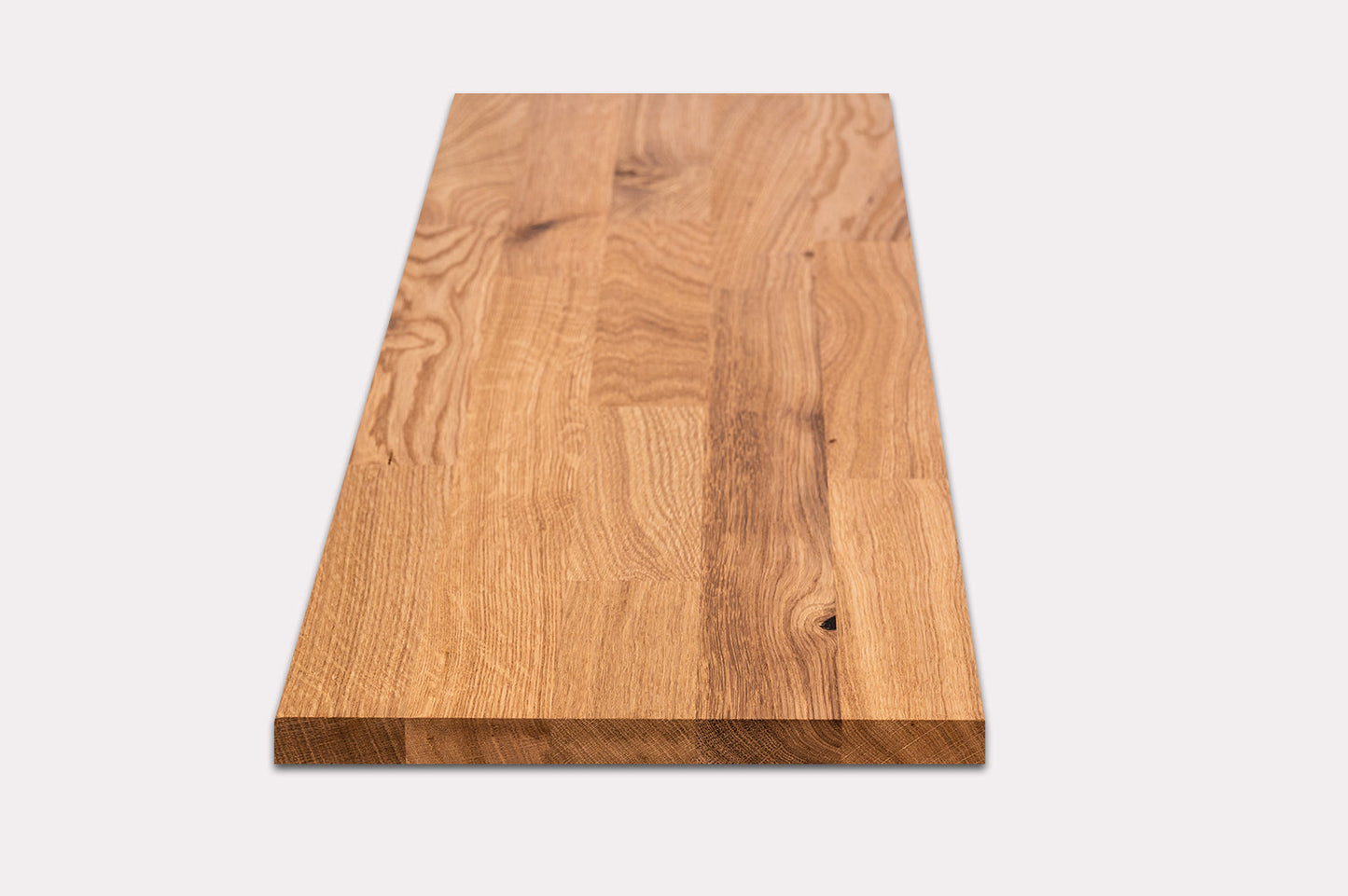 Shelf Stair tread Riser Windowsill Oak A/B, finger jointed lamellas, 26 mm, Hard wax oil Natural (colourless)