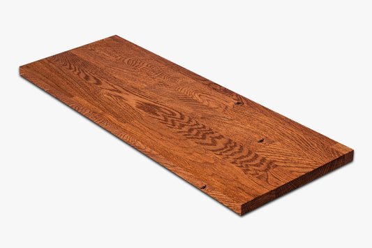 Shelf Stair tread Riser Windowsill Oak Rustic, finger jointed lamellas, 20 mm, Cherry oil