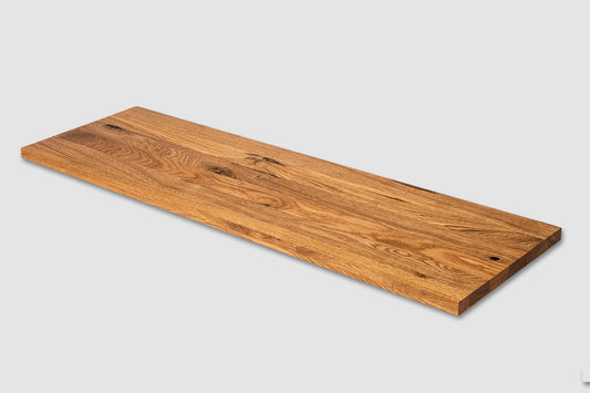 Shelf Stair tread Riser Windowsill Oak A/B, finger jointed lamellas, 20 mm, Natural oil