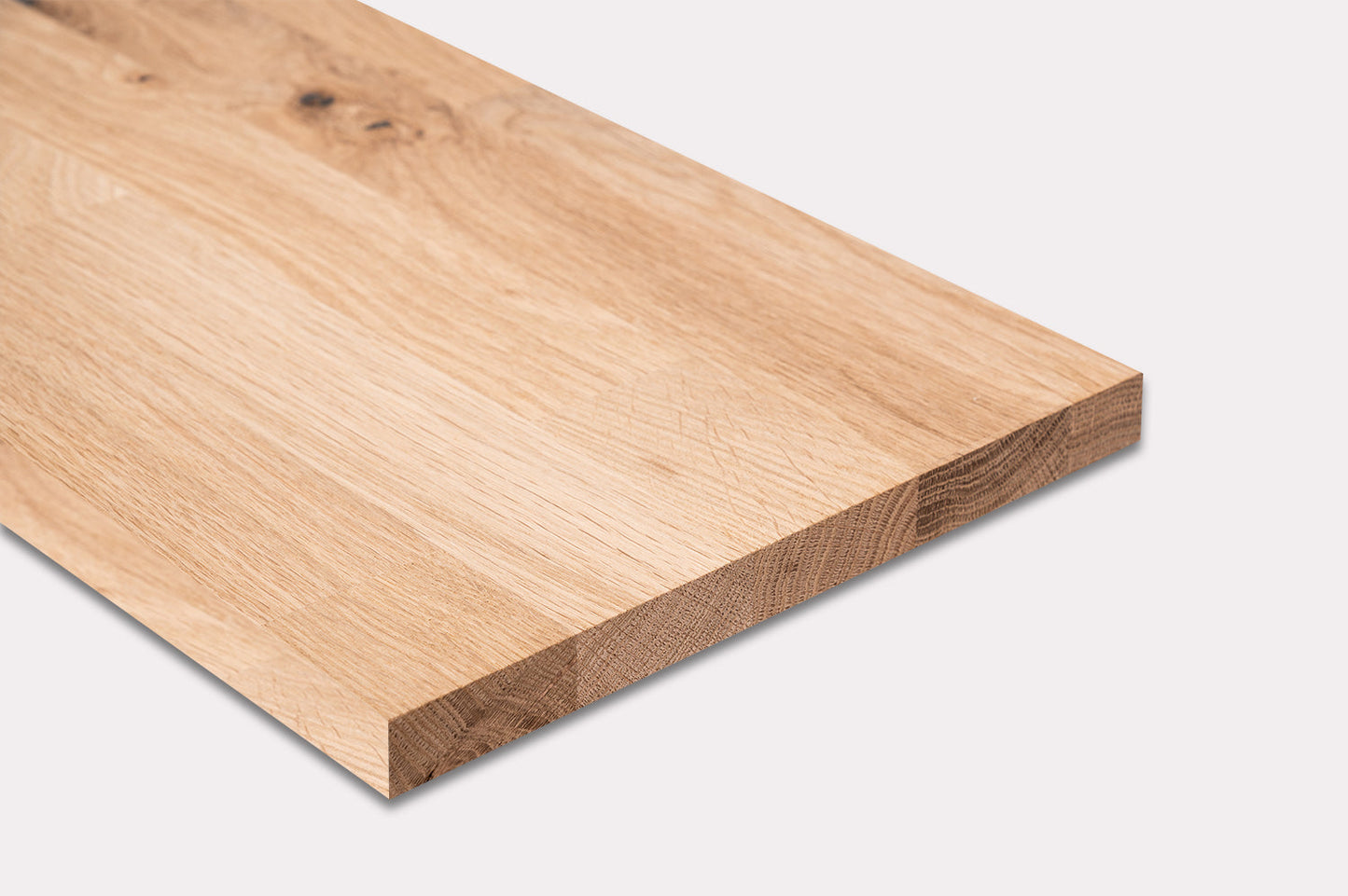 Shelf Stair tread Riser Windowsill Oak Rustic, finger jointed lamellas, 26 mm, Unfinished