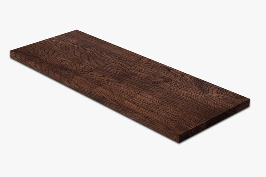 Shelf Stair tread Riser Windowsill Oak Rustic, finger jointed lamellas, 26 mm, Walnut oil
