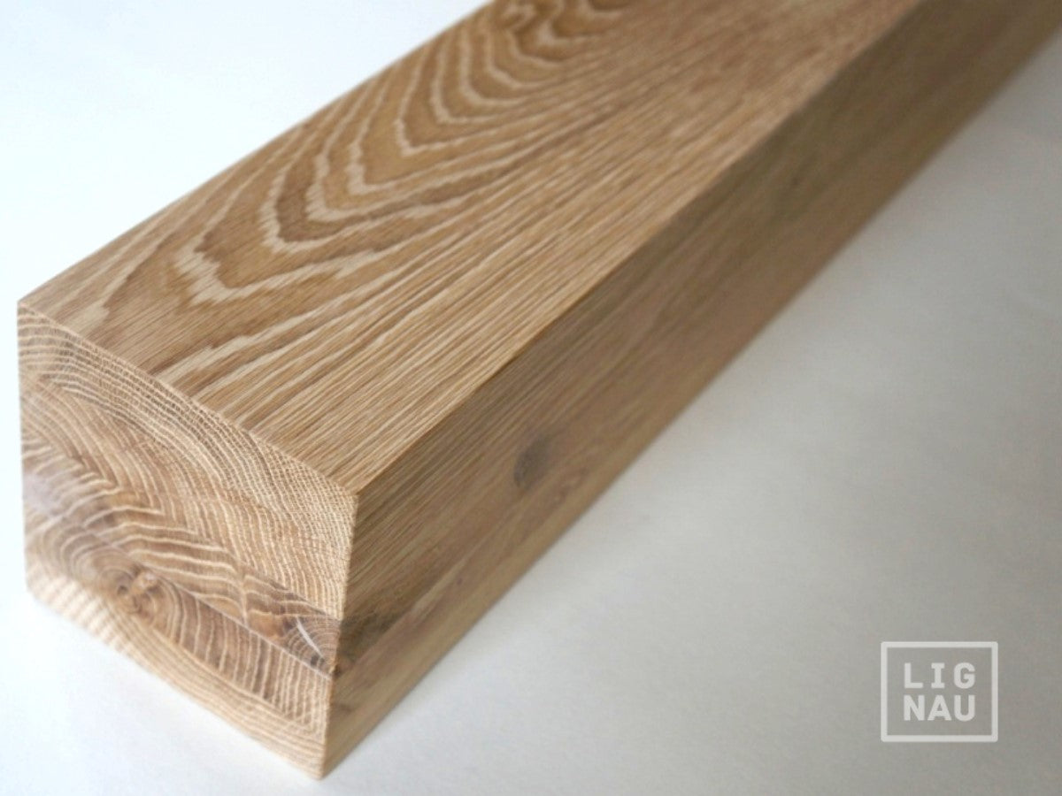Glulam oak beam A/B 100x100 mm untreated, square timber, solid wood