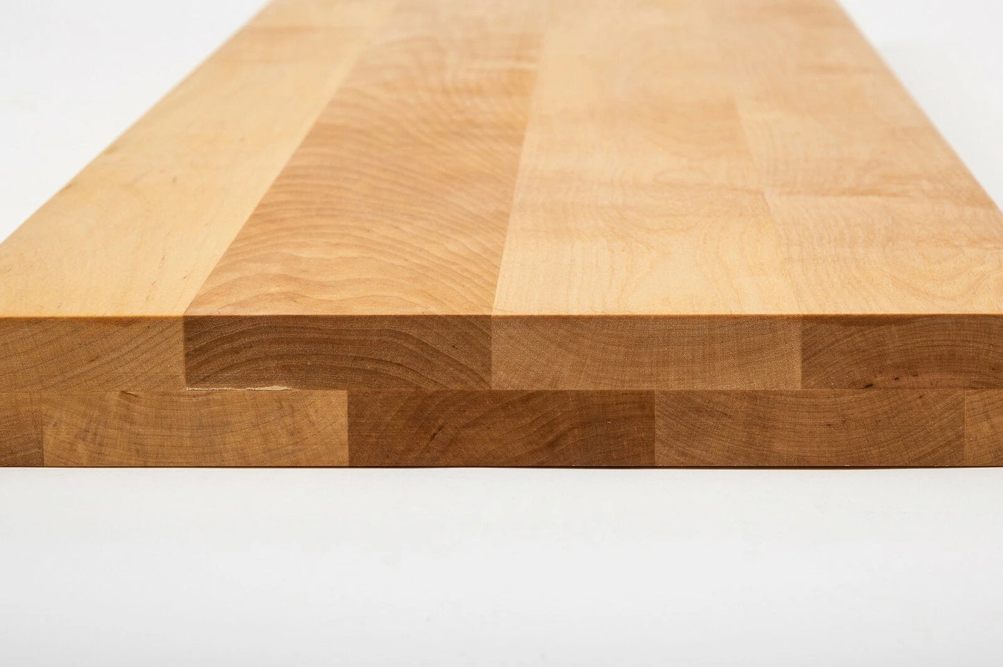 Shelf Stair tread Riser Windowsill Birch A/B, full stave lamellas, 40 mm, 2-layer, Naturally oiled