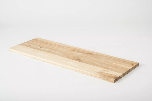 Shelf Stair tread Riser Windowsill Ash Rustic, full stave lamellas, 20 mm, Unfinished