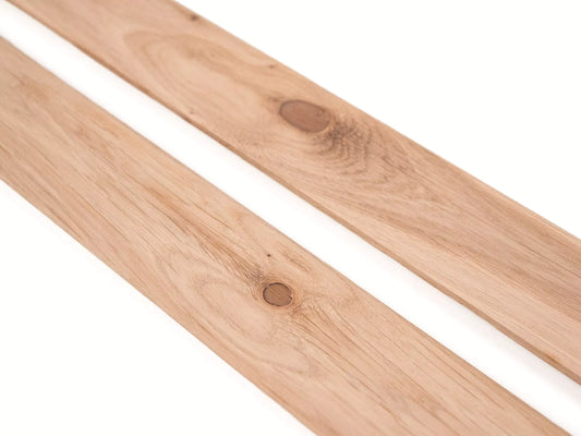 Plinthe massive Chêne rustique, 16x50x800-1500mm, Remplie