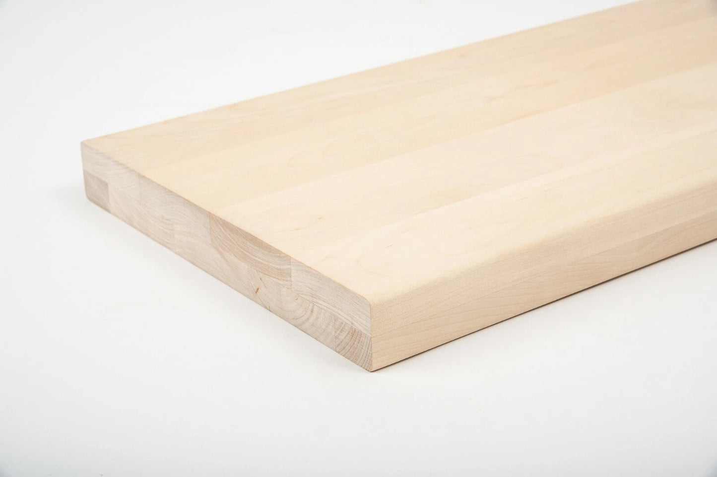 Shelf Stair tread Riser Windowsill Birch A/B, full stave lamellas, 40 mm, 2-layer, Unfinished