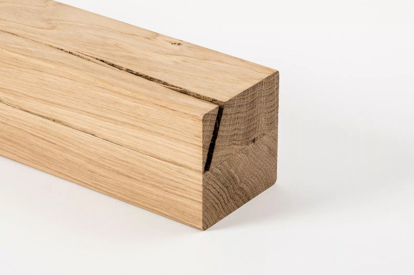 Glulam oak beam Rustic 80x80 mm untreated, square timber, solid wood