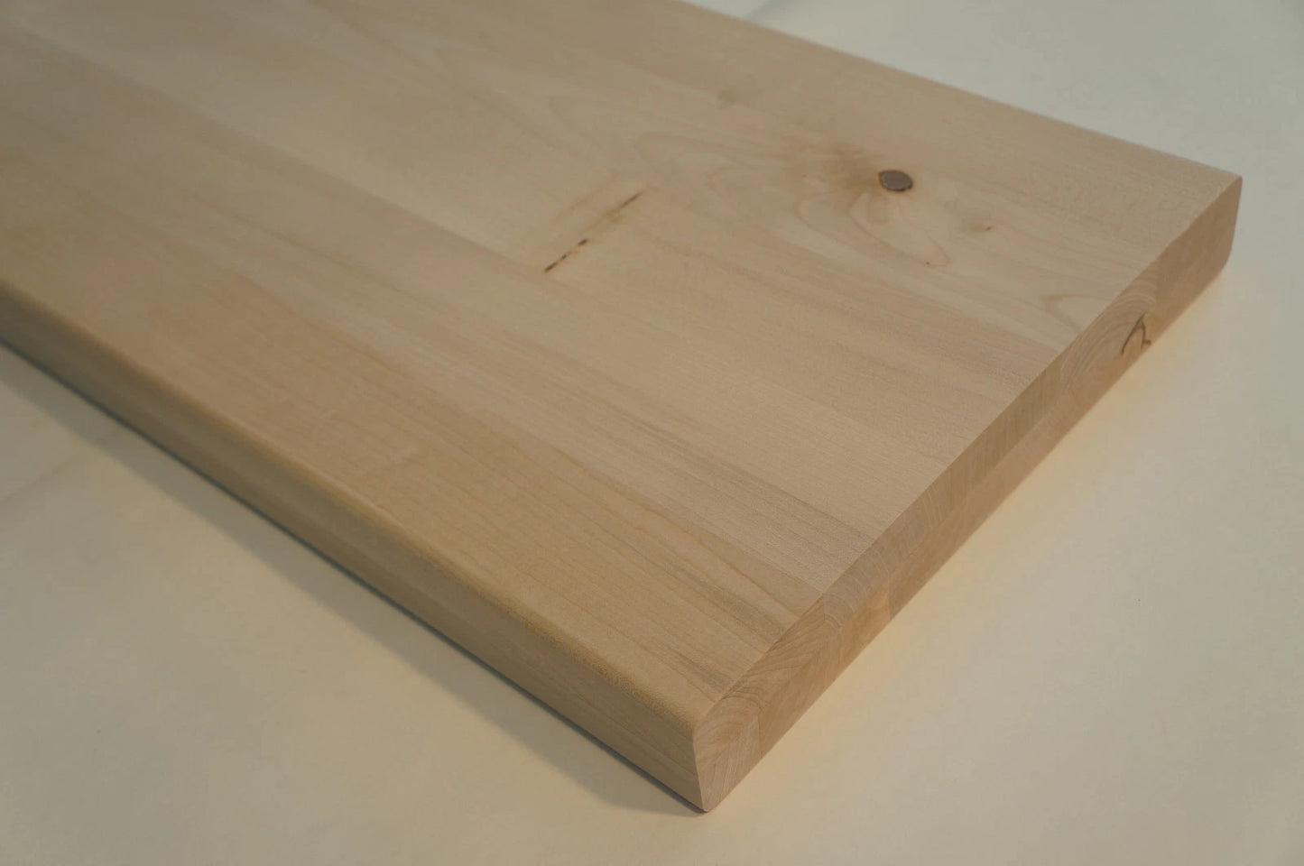 Shelf Stair tread Riser Windowsill Maple Rustic, full stave lamellas, 40 mm, 2-layer, Unfinished