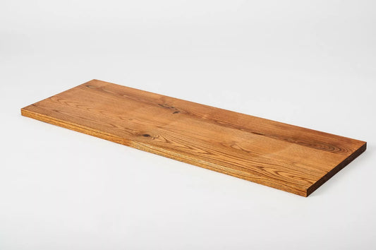 Shelf Stair tread Riser Windowsill Ash Rustic, full stave lamellas, 20 mm, Cherry oil